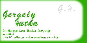 gergely hutka business card